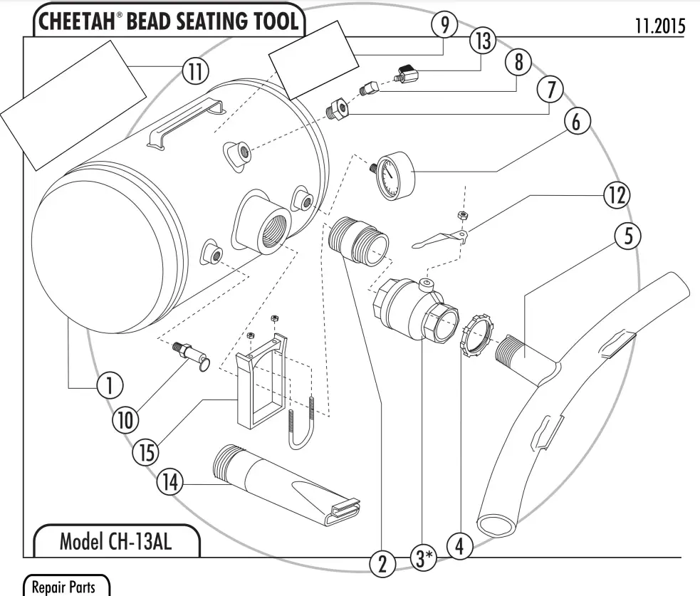 TSI CH-13AL Cheetah Magnum Aluminum Bead Seater - fig 7
