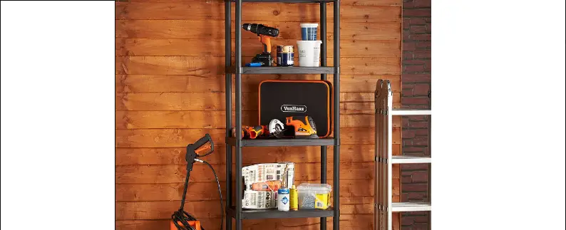 Vonhaus 3500134 Pack Of Two 5 Tier Plastic Shelving Instruction Manual