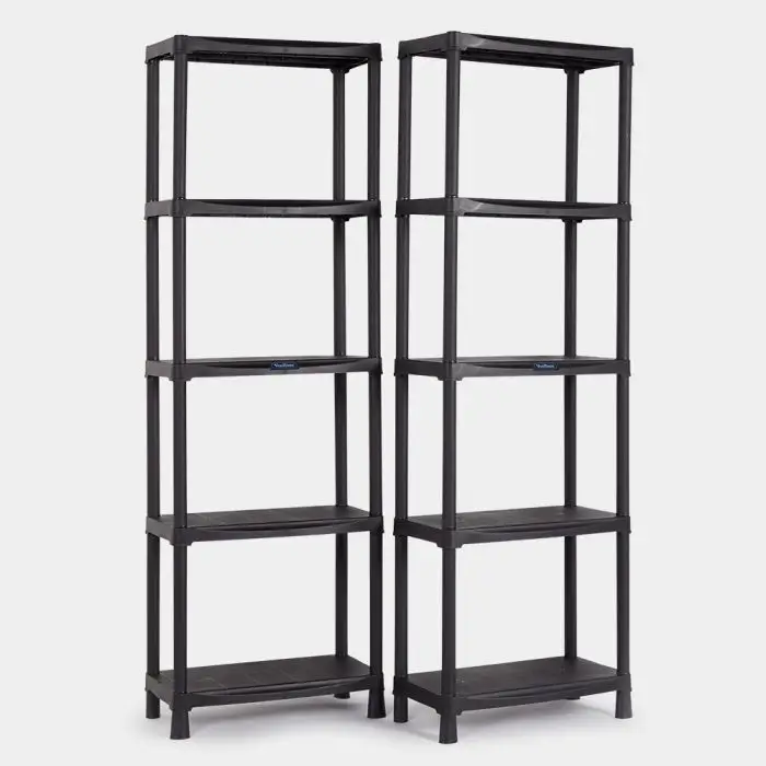 VonHaus-3500134-Pack-of-two-5-Tier-Plastic-Shelving-product-image