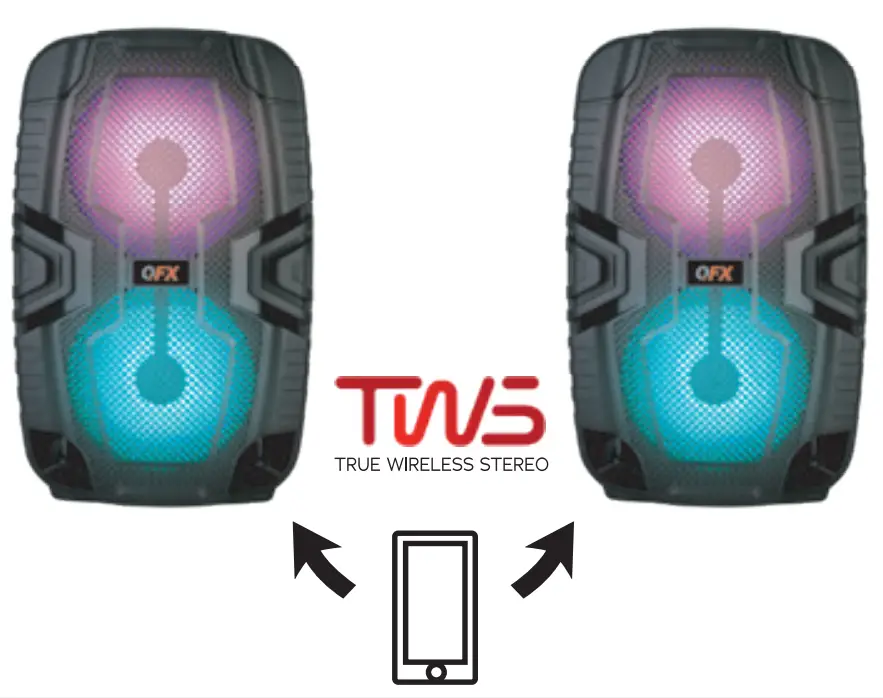 QFX PBX 264 Portable Speakers - fig 1