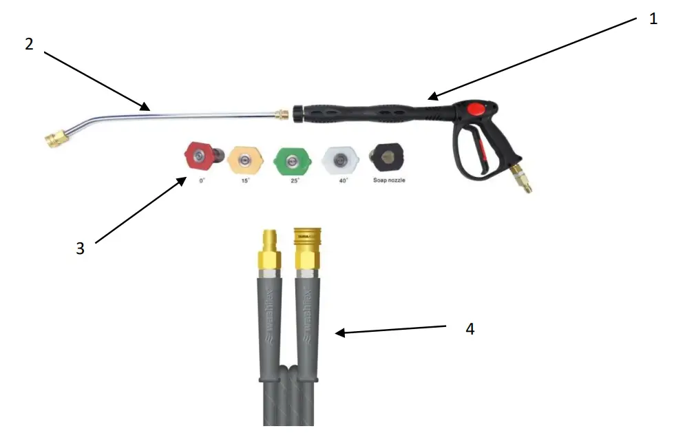 V TUF Torrent 5 Industrial Mobile Diesel Cold Water Pressure Washer - ACCESSORIES PARTS
