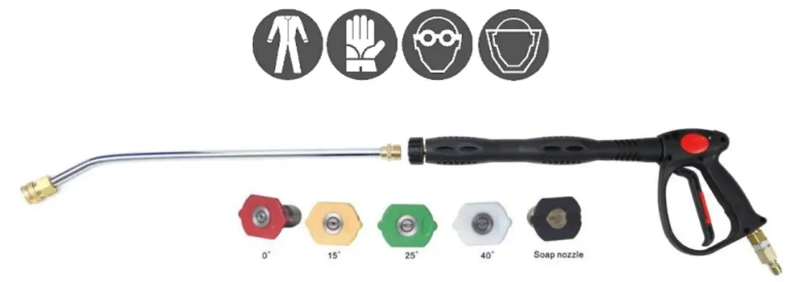 V TUF Torrent 5 Industrial Mobile Diesel Cold Water Pressure Washer - Pressure adjustment knob 2