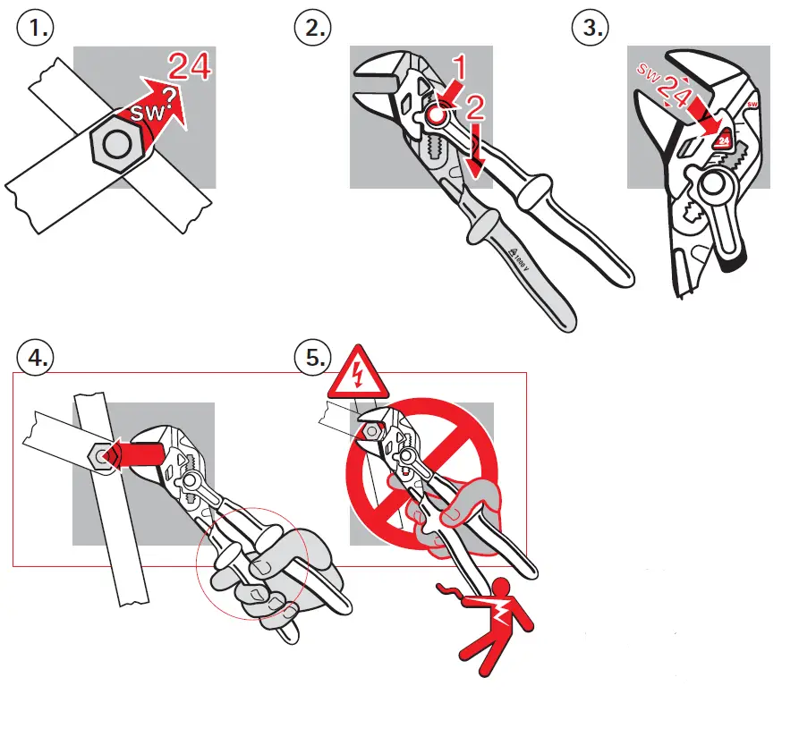 KNIPEX 86 07 250 Multigrip Pliers FIG 2