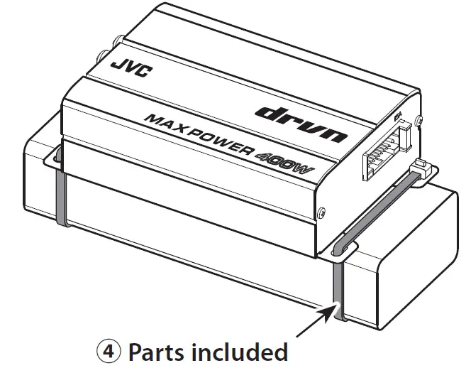 JVC KS-DR1004D Compact 4 Channel Amplifier 6