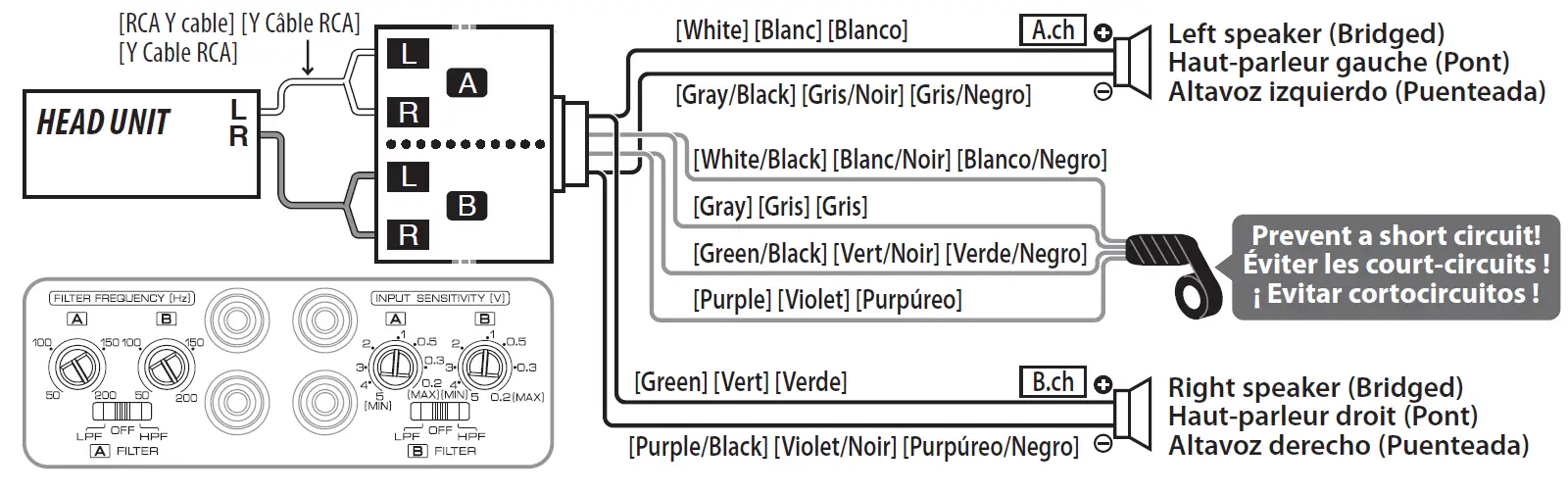 JVC KS-DR1004D Compact 4 Channel Amplifier 9