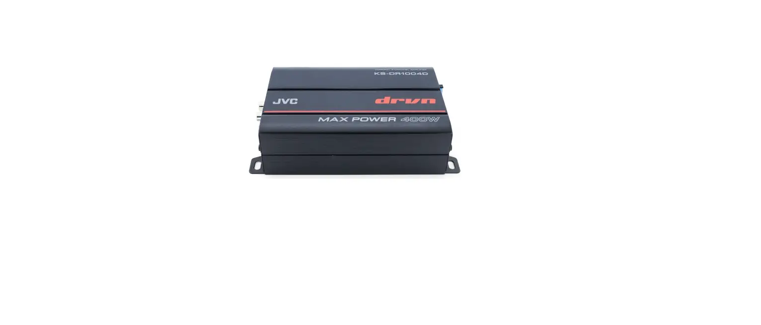 Jvc Ks-dr1004d Compact 4 Channel Amplifier Instruction Manual
