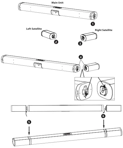 Assembling the Satellite Speakers