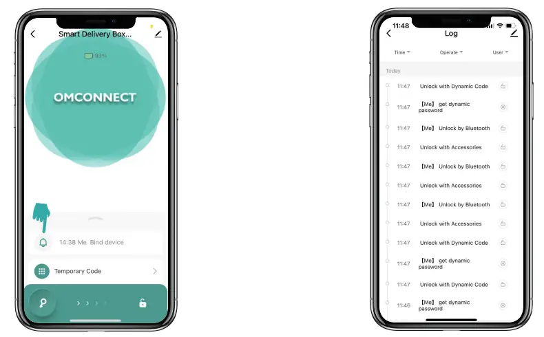 omconnect Uark Mini Smart Delivery Box - Fig 17