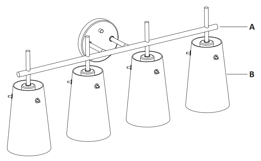 Nickel 4 Light VANITY-