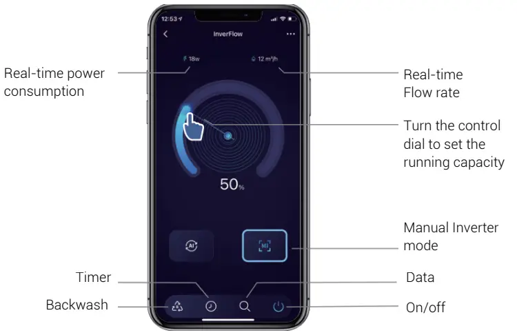 madimack ELITE VS Pool Pump - Inverter mode1