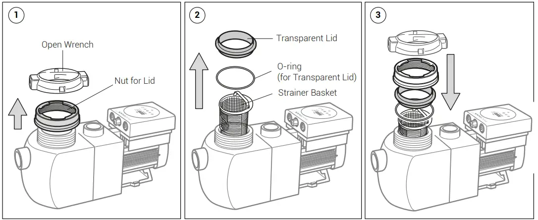madimack ELITE VS Pool Pump - Lid Cleaning