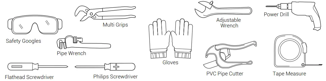 madimack ELITE VS Pool Pump - Tools required