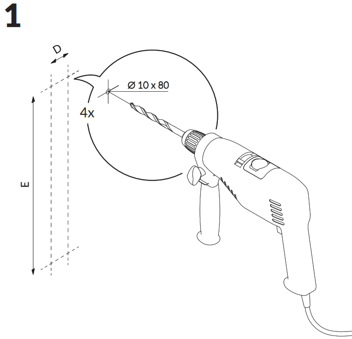 TERMA 2605BTU Mounting Bracket MDP 4x - Fig
