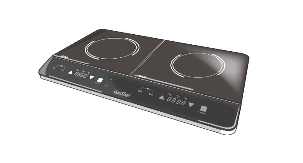 Vonshef 2800w 13/350 Twin Induction Hob Instruction Manual Vonshef 2800w 13/350 Twin Induction Hob Instruction Manual