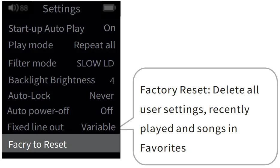 Setting Descriptions