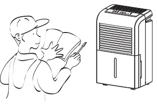 ausclimate WDH-070EBP NWT Supreme All Season 50L Dehumidifier - CAUTIONS 12