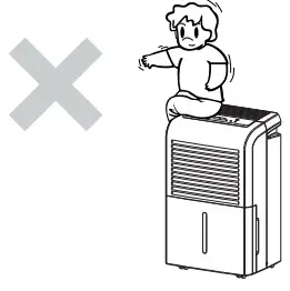 ausclimate WDH-070EBP NWT Supreme All Season 50L Dehumidifier - CAUTIONS 9