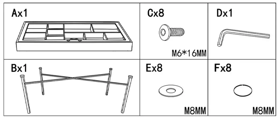 ASHLEY A4000208 Furniture Accent Cocktail Table- Fig