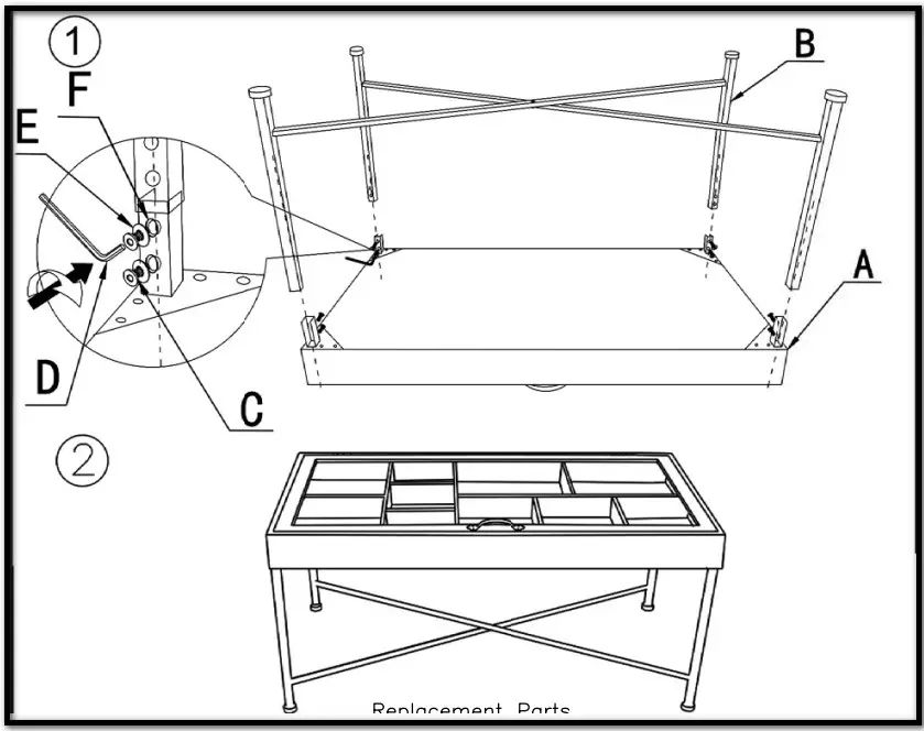 ASHLEY A4000208 Furniture Accent Cocktail Table- Fig1