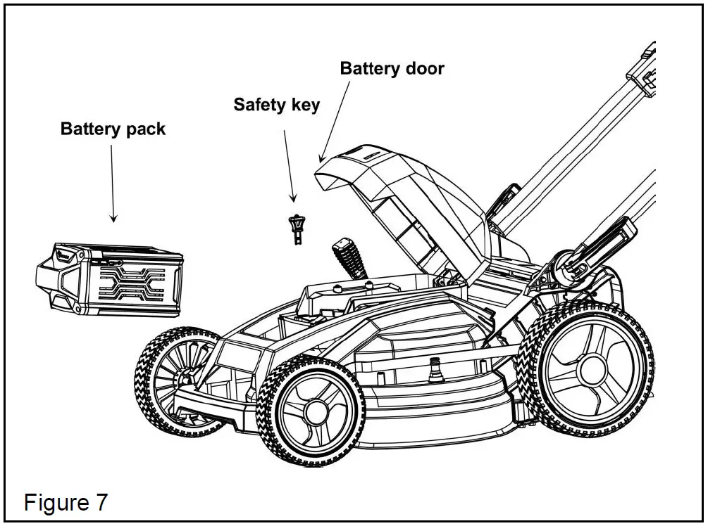 POWERSMART PS76826 26 Inch 80V Cordless Lawn Mower 10