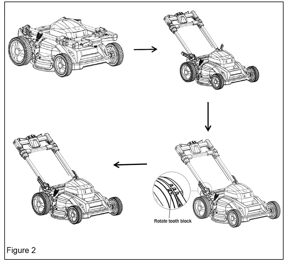 POWERSMART PS76826 26 Inch 80V Cordless Lawn Mower 5
