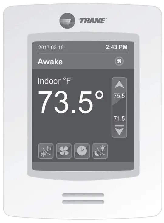 TRANE X13790992 Residential Touch Screen Programmable Zone Sensor
