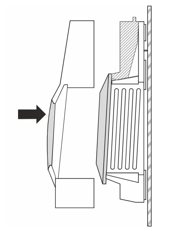 Mounting cover of T7460 wall modules 