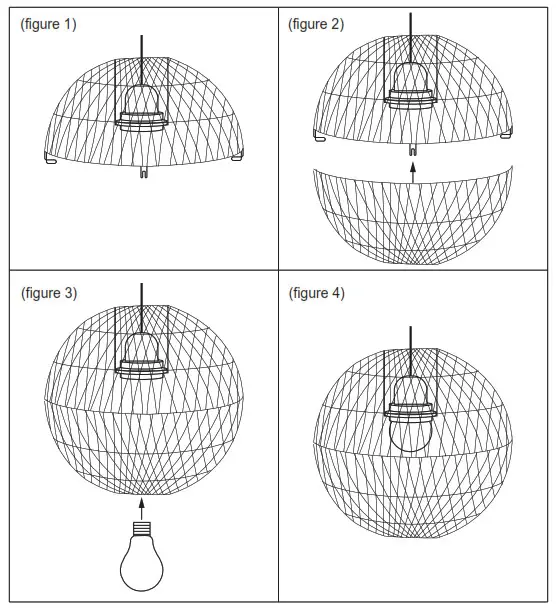Kmart 43151165 Rattan Ball Pendant - fig