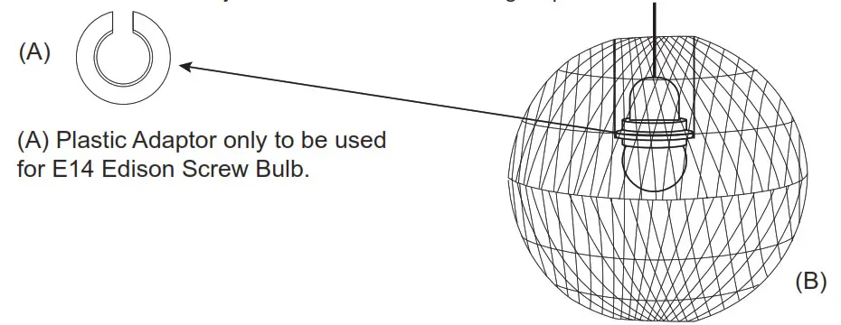 Kmart 43151165 Rattan Ball Pendant