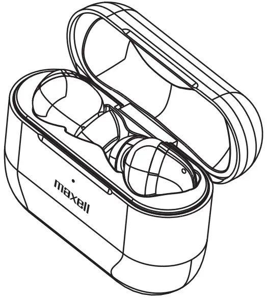 maxell EB BTANC1 ANC1 Active Noise Cancellation Earbuds - Battery