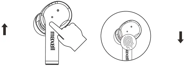 maxell EB BTANC1 ANC1 Active Noise Cancellation Earbuds - Manually POWER