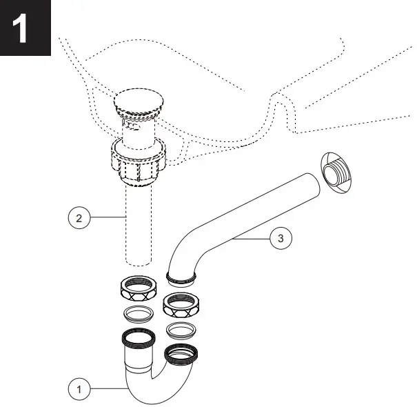 DELTA DT031141 P Trap in Chrome - Figure 1