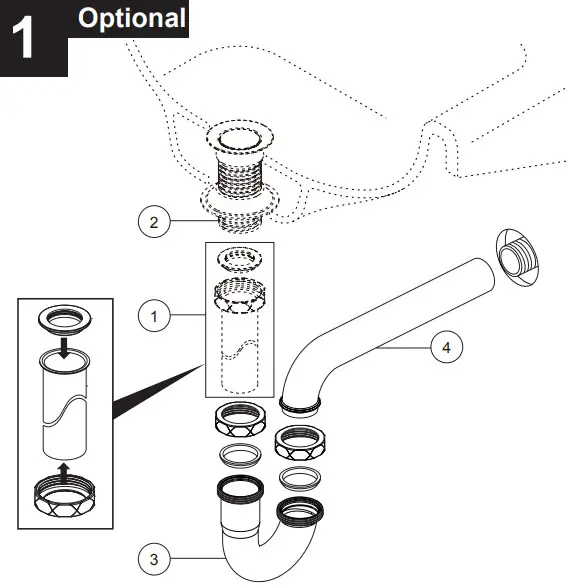 DELTA DT031141 P Trap in Chrome - Figure 2