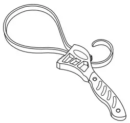 DELTA DT031141 P Trap in Chrome - Strap Wrench