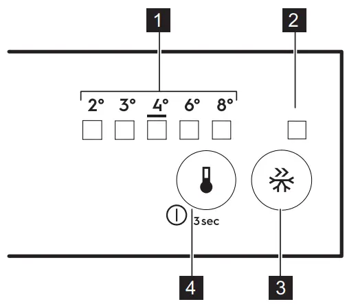 Electrolux LNT3LE31W1 Free-Standing Refrigerator - CONTROL PANEL