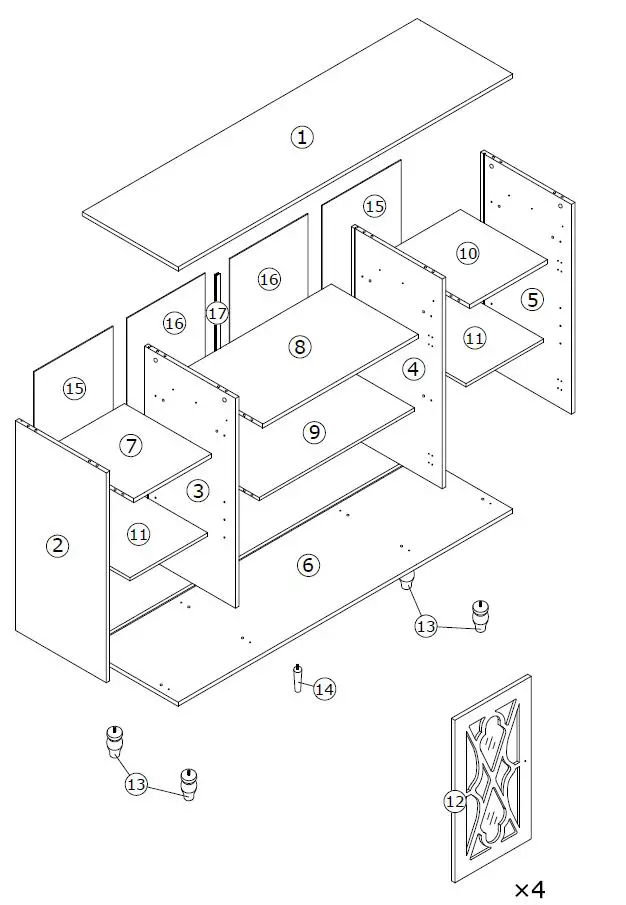FUFU-GAGA-55 Inch-Wide-Dining & Kitchen-Storage-5