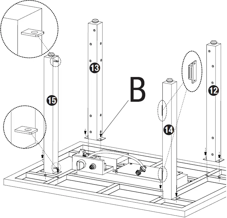 ENDLESS -SUMMER GAD17107ES The Marc Outdoor -Rectangular -Steel -Frame- LP- Gas -Fire Pit 05