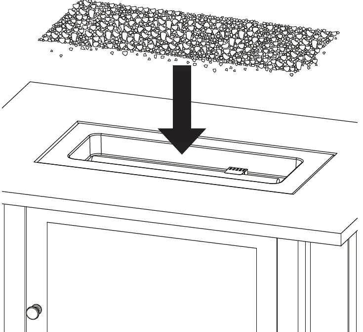 ENDLESS -SUMMER GAD17107ES The Marc Outdoor -Rectangular -Steel -Frame- LP- Gas -Fire Pit 10