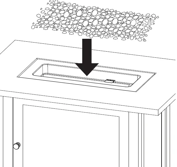 ENDLESS -SUMMER GAD17107ES The Marc Outdoor -Rectangular -Steel -Frame- LP- Gas -Fire Pit 12