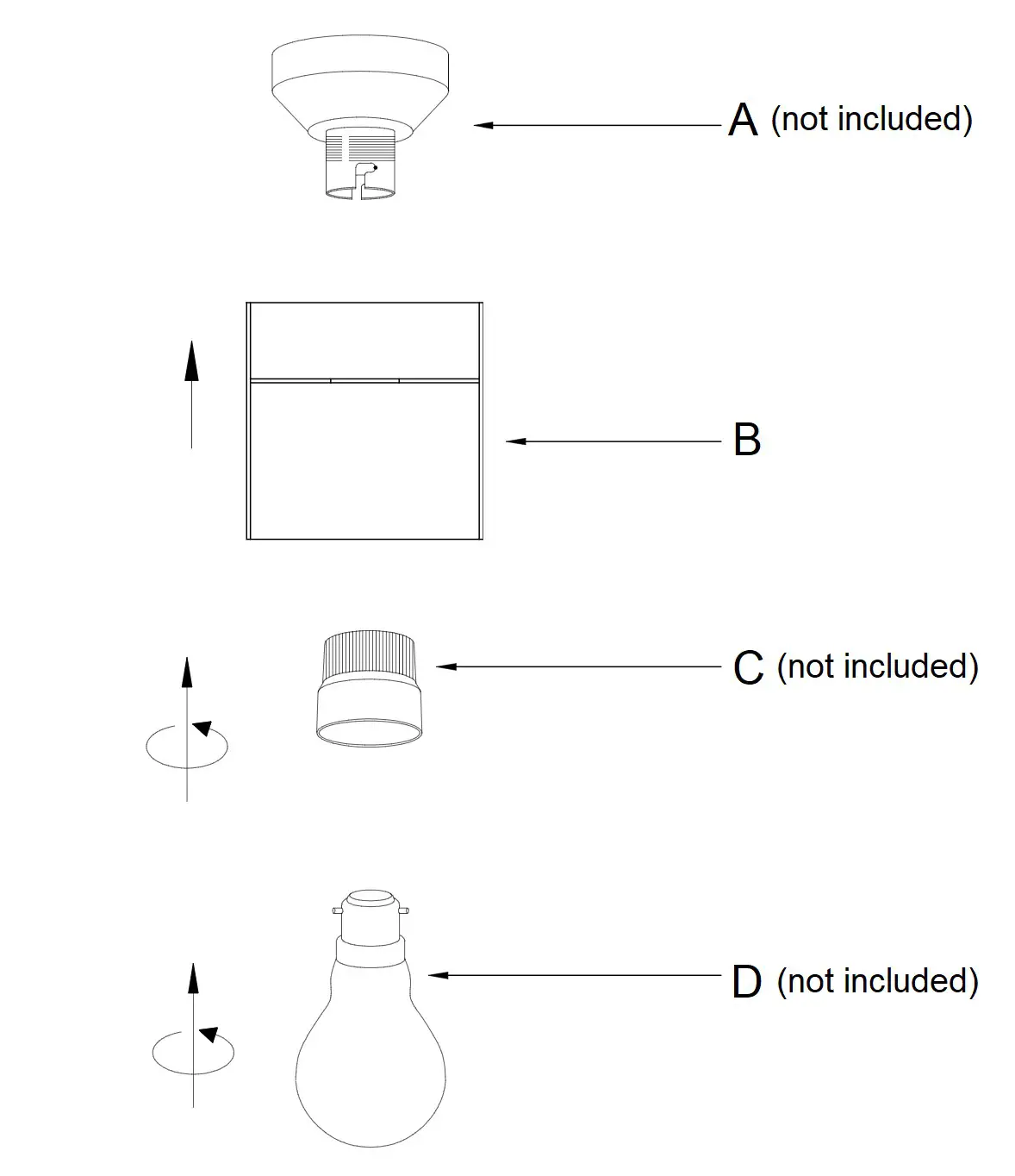 Lucci 099300 Etch 1 Light Diy Batten Fix - Installation Directions
