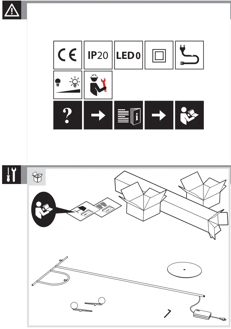 Artemide Yanzi LED Floor Lamp - fig 1