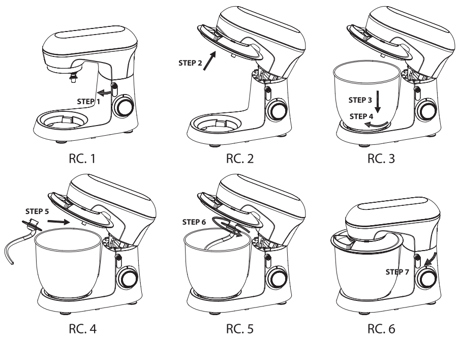 zelmer ZKR1300B Stand Mixer - fig 1