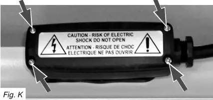 Solaira Cosy Weatherproof Infrared Heaters - Remove the four screws