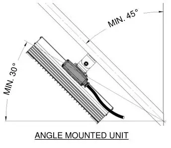 Solaira Cosy Weatherproof Infrared Heaters - The heater can be mounted (Fig D)