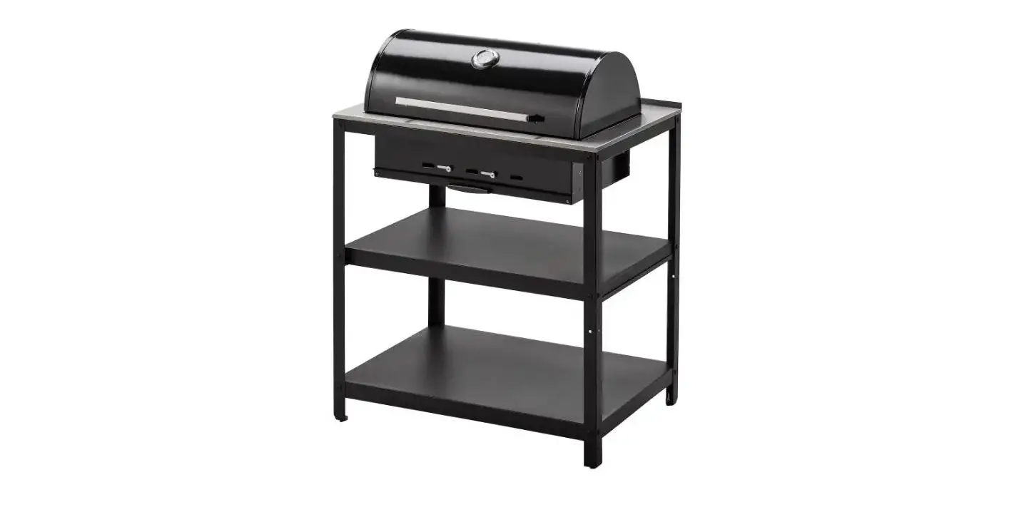 Ikea Grillskär Charcoal Barbecue Black-stainless Steel Outdoor User Manual