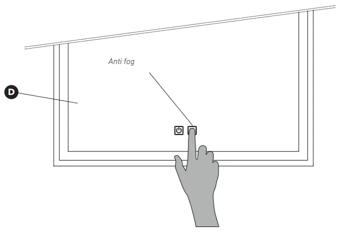 artika WMIRH-SACH-2431-C Anti-Fog LED Wall Mirror -figure 13