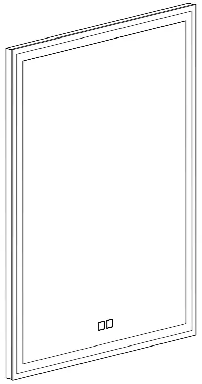 artika WMIRH-SACH-2431-C Anti-Fog LED Wall Mirror -figure