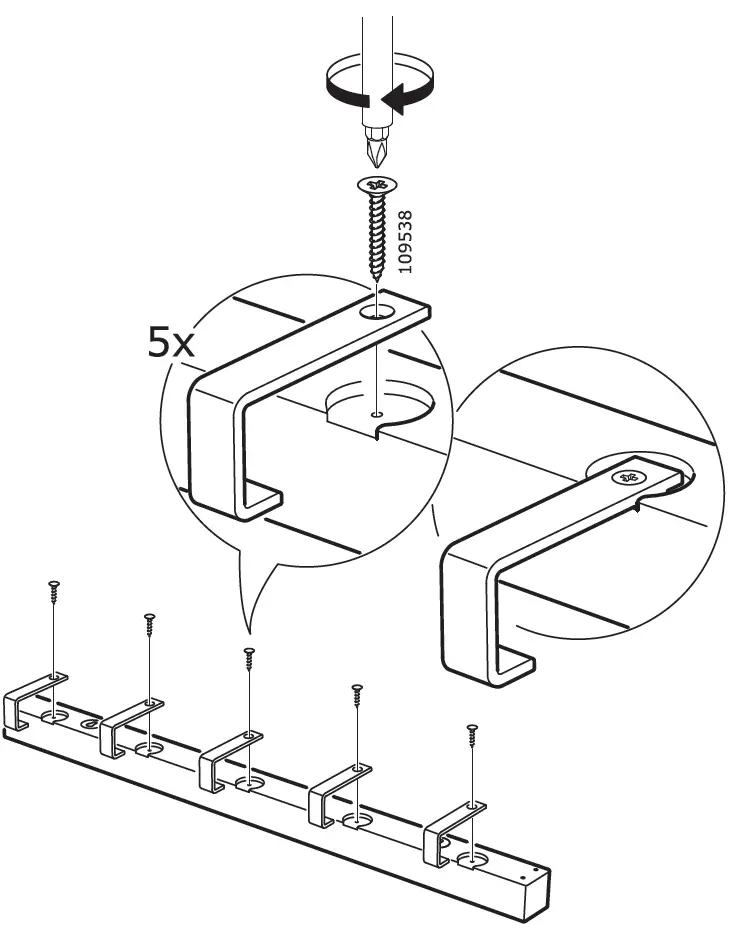 IKEA TJUSIG Installation 2