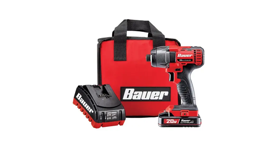 Bauer 1781c-b1 ¼ Hex Compact Impact Driver Kit Instruction Manual