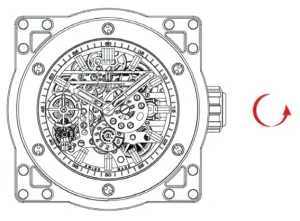 HUBLOT Meca-10 Striking Mantle Clock - WINDING